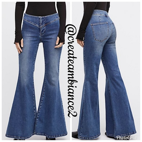 🔥Size24ONLY🔥Free People Flare Leg Jeans - Picture 2 of 8